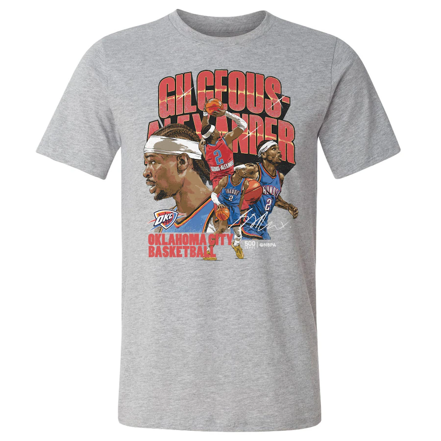 Men Oklahoma City Thunder  short T Shirt 2025 style 47